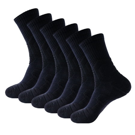 

Mens And Womens Daily Leisure Simple Knee High Socks Towel Bottom Thickened Cushioning Sweat Absorption And Breathable Running Socks