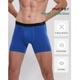 thumbnail image 5 of INNERSY Men's Boxer Briefs Cotton Stretchy Underwear 7 Pack for a Week(L,Rainbow Colors), 5 of 9