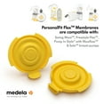 thumbnail image 4 of Medela Breast Pump Membranes, For PersonalFit Flex, Replacement Piece, Yellow, 101044540, Pack of 2, 4 of 6