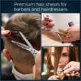 thumbnail image 6 of Saki Ha Professional Hair Shears Set 7.0 Inch - Includes Hair Scissors, Thinning Shears and Razor - Handmade from Japanese Steel, 6 of 7
