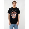 thumbnail image 1 of Graphic - Camiseta para hombre, color negro, pequeñaSan Francisco The City Sugar Skull Bay Bridge Golden Gate T-Shirt Cotton Fun Design DIYMen's Soft Summer and winter breathable comfortable casual, 1 of 7