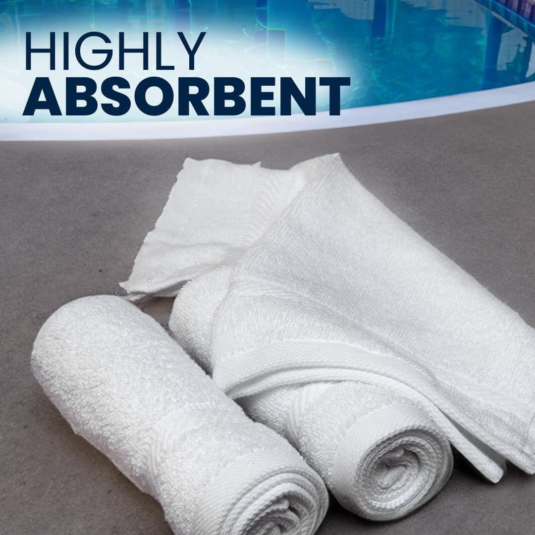 Belem Luxury Cotton Bath Towels, Absorbent and Durable, 16x27 Inch, Pack of 120