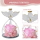 thumbnail image 3 of Angel Girl Eternal Flower Rose Glass Cover Regalo de vacaciones Decoración de rosas Regalo de cumpleaños para amigos y familiares, 3 of 5