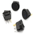 thumbnail image 1 of 10 piezas 12v Interruptor basculante iluminado LED 12v 3 posiciones enclavamiento Spst interruptor botón redondo para coche barco electrodomésticos, 1 of 5
