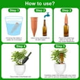 thumbnail image 6 of Terracotta Watering Spikes 6 Pack Plant Watering Devices Wine Bottle Automatic Plant Waterer for Vacations, Self Watering Stakes for Indoor Outdoor Plants, 6 of 10