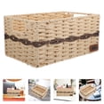 thumbnail image 2 of Cesta de almacenamiento de escritorio, cesta tejida con asa, cesta organizadora, cesta para artículos diversos del hogar, 2 of 8