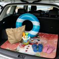 thumbnail image 2 of HUISEFOR Christmas Snowman Car Trunk Cargo Mat 29" x 39", Anti-Scratch Rear Trunk Liner Full Protection Car Accessories Universal Fit for Most Vehicle, 2 of 7