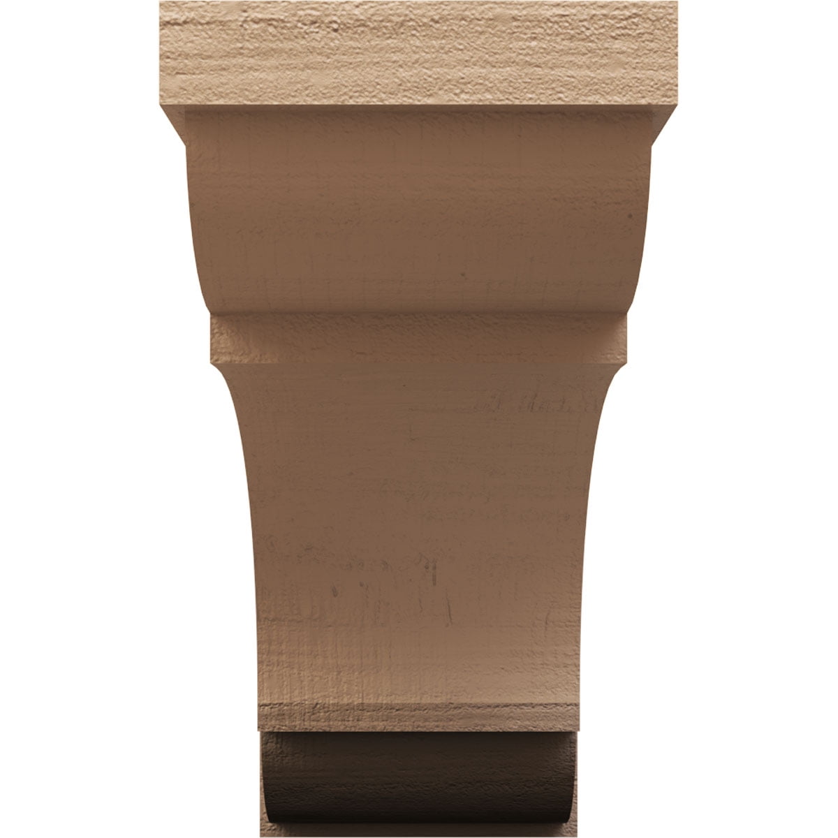 12"W x 36"D x 24"H Classic Bryant Rough Cedar Woodgrain TimberThane Corbel, Primed Tan