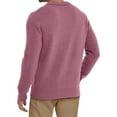 thumbnail image 4 of Men V Neck Dress Sweater Knit Long Sleeve Casual Slim Fit Pullover Sweater Light pink XL, 4 of 4