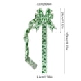thumbnail image 3 of Honmine St. Patrick's Day Bow Decoration, Green Four Leaf Clovers Bow for Kitchen Cabinet Door, Festive Holiday Decor for Home, Party, and Seasonal Celebration, 3 of 8