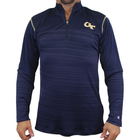 Team Tech Fleece - Georgia Tech Yellowjackets NCAA Champion Zone Blitz Men's 1/4 Zip Pullover Shirt