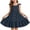 Navy, variant on Edvintorg Dress for Girls Cute Sleeveless Loose Princess Dress for Vacation Beach Kids Clothes Girls Size 1-8
