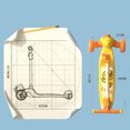 thumbnail image 5 of Patín Scooter Sencillo Diseño Pato Amarillo, 5 of 5
