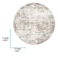 thumbnail image 3 of Livabliss Area Rugs for Living Room, 9ft Round Roma Modern Charcoal Round Rug, Bedroom Dining Room Home Decor Stain Resistant Carpet (7'10" x 7'10"), 3 of 7