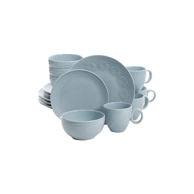 Juego De Vajilla 16 Piezas Ceramica Aqua Alemany Gibson Home Gibson Home NA