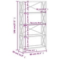 thumbnail image 4 of vidaXL 5-Tier Shelf 80x30x146 cm Solid Wood Oak, 4 of 5