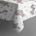 thumbnail image 3 of White Ballerina Unicorn Pattern Rectangle Tablecloth 60"x84",Waterproof Polyester Rectangle Table Cloth, Wipeable Spillproof Polyester Tablecloth for Dining, Camping, Indoor and Outdoor, 3 of 5