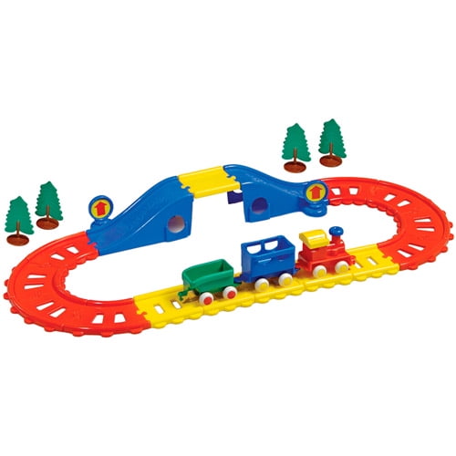 plastic toy train set