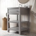 thumbnail image 2 of DHP Camden 24" Bathroom Vanity, Gray with Silver Towel Rack, 2 of 9