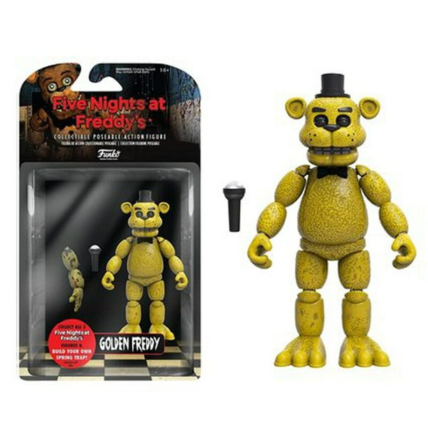 Figura DE ACCIÓN DE FNAF de 4 unids/set, figurita de Bonnie Foxy, juego de rol de PVC, colección de muñecos de PVC, oso Fazbear, juguetes de modelo de Freddy dorado movible QYM unisex