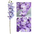 thumbnail image 6 of Fake Plants Promotion Sale! Nomeni 2 Stems Lavender Silk Stem Artificial Orchid Flowers for Diy Wedding Bouquet Party Home Tabletop Floral Centerpiece Décor, Home Decor Clearance Sale Purple, 6 of 8