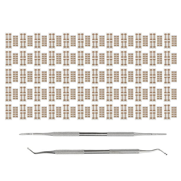 Parche corrector de uñas de los pies, 120 piezas Corrector de uñas encarnadas Tiras correctoras de uñas encarnadas Tiras correctoras de uñas Claridad notable