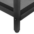 thumbnail image 5 of Lusimo Space-Saving Square Metal Coffee Table with Mesh Shelf, Brown, 5 of 7