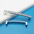 thumbnail image 2 of 5-Pack Modern Decorated Crystal Handle Pulls , 4" Length (3.8" Hole Centers), Clear Silver, Zinc Alloy Glass Rhinestone Drawer Cabinet Handle for Dres, 2 of 5