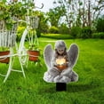 thumbnail image 5 of PEIBang 7.9 Inch Acrylic Garden Stake Decor,2D Flat Angel Ground Plug Ornament for Outdoor Yard Lawn Patio and Courtyard Decoration, 5 of 6