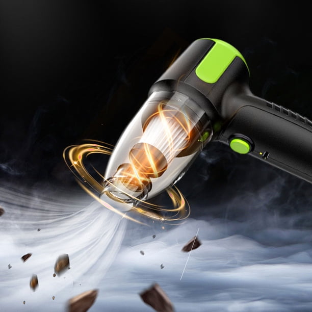 Fiudx Aspiradora de Mano, Portátil con Gran Potencia de Succión, Accesorios Multifuncionales para Limpieza Profunda, Recargable Por Usb y Diseño Mini, Ideal para Limpieza Interior de Coche, Ideal par