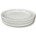 Corelle Country Cottage Dinner Plates 10.25", Vitrelle Glass (Set of 12