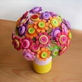 thumbnail image 2 of Xingzhi 100Pcs Resin Buttons Candy Color 4 Holes Children Handmade Decoration for DIY Sewing Craft, 2 of 5