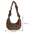 thumbnail image 5 of Bolsa para las axilas Bolso de nube de burbujas para mujer, bolso grande acolchado creativo con pliegues para fiesta de verano, 5 of 5