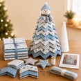 thumbnail image 2 of DIY Quilted Santa Christmas Tree Kit, Christmas Fabric Patchwork Craft Kit, Handmade Christmas Quilt Tabletop Tree Decor, DIY Patchwork Kit Holiday Sewing Craft(D), 2 of 9