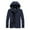 Dark Blue, variant on Jakets for Men Men Zipper Casual Windproof Waterproof Loose Outwear Jacket Coat