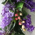 thumbnail image 5 of Simulation Garland Lavender Wreaths Round-shaped Festive Ornaments Elegant Gift Wall Decoration Silk Flower Handmade, 5 of 10
