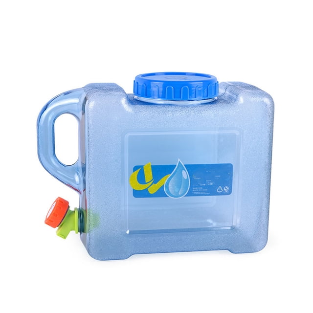 Sonducket Cubo de agua para coche, contenedor de tanque grueso para conducción, barriles de almacenamiento, gran capacidad, Picnic, Camping, Kits de desorden para acampar 5L+tubo