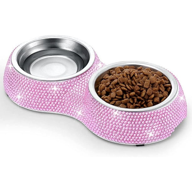 Bling dog bowls best sale