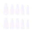 thumbnail image 1 of 100 piezas mate extra larga bailarina prensa en uñas ataúd uñas postizas color sólido cobertura completa uñas postizas mate ataúd uñas postizas con caja para mujeres niñas decoración de uñas (negro) Jormftte CPB-US-HPP195-1, 1 of 5