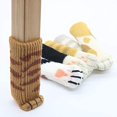 thumbnail image 3 of 24 fundas para patas de silla con forma de pata de gato, antiarañazos y antiruido, 24 unidades (6 juegos), 3 of 4