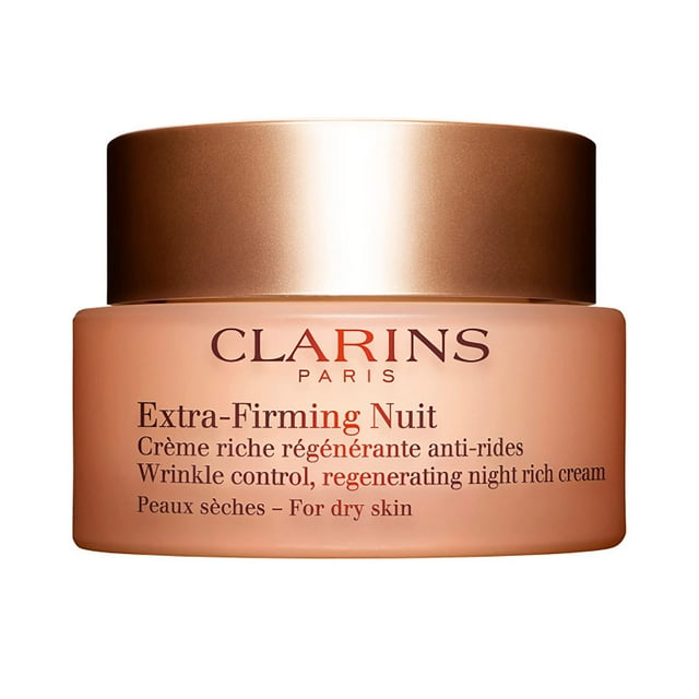 Crema de noche Clarins extrareafirmante antienvejecimiento 50 ml para piel seca