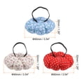 thumbnail image 2 of 3pcs Wrist Pin Cushion Pumpkin Needle Sewing W Elastic Wrist Belt Red/White/Blue, 2 of 6