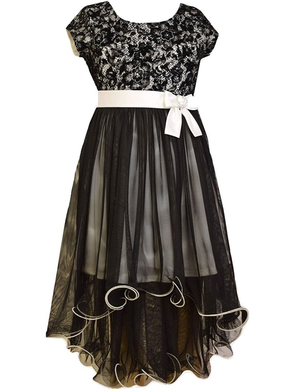 black and white dresses for tweens