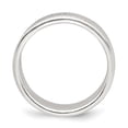 thumbnail image 2 of 925 Sterling Silver 6mm Rope Edge Size 11 Wedding Band Ring Classic Flat Milgrain, 2 of 9