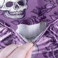 thumbnail image 5 of joogoo Retro Rose Skull Pattern Men's Cycling Jerseys Mountain Bike Short Sleeve Tops XL, 5 of 7