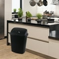 thumbnail image 6 of Fabnati 25 L Black Swing Top Garbage Bins, Plastic Rectangular Trash Cans, 4 Pack, 6 of 7