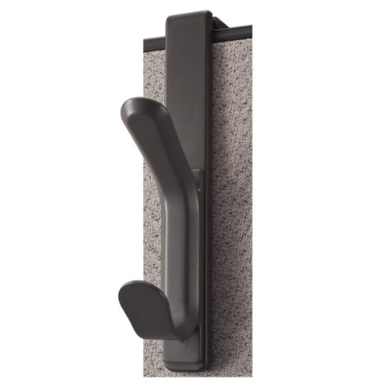 Officemate Double Coat Hooks for Cubicle Panels, Adjustable 1.25 3.5