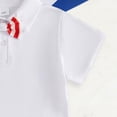 thumbnail image 7 of Kogui Toddler Summer Outfits Teen Boys Summer Clothes 2 Piece Short Sleeve T-Shirt and Shorts Casual Outfit Set 4T 5T (White,4-5 Years), 7 of 7