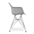thumbnail image 4 of Aron Living Tower 18" Plastic and Chrome Steel Armchairs in Gray (Set of 2), 4 of 6