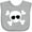 AC-Heather Grey, variant on Inktastic Skull Design Boys or Girls Baby Bib